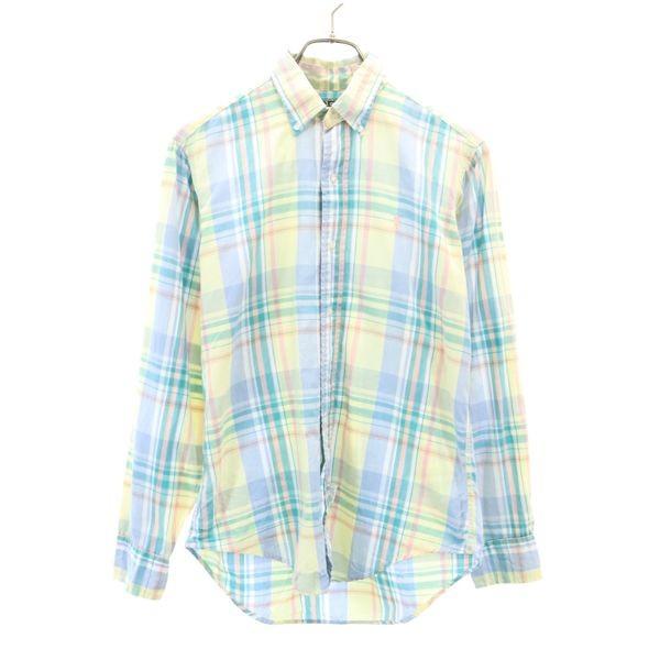 ポロラルフローレン 80s チェック 長袖 シャツ Polo Ralph Lauren パステルカラー レディース 古着 0424 メール便可 Br Top Wls Big 2nd 通販 Yahoo ショッピング