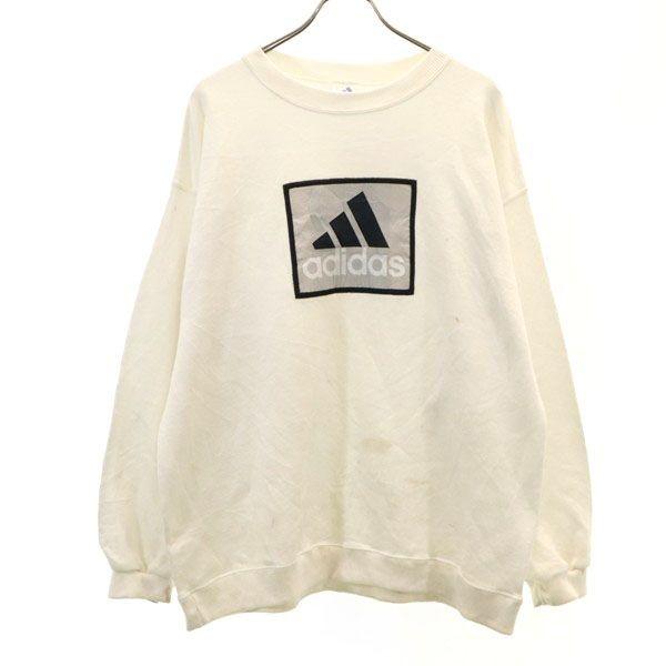 アディダス 90s Usa製 スウェット トレーナー Adidas ロゴ ポリ綿 ヴィンテージ L 白 メンズ 0117 Br Top 494 Mtr Big 2nd 通販 Yahoo ショッピング