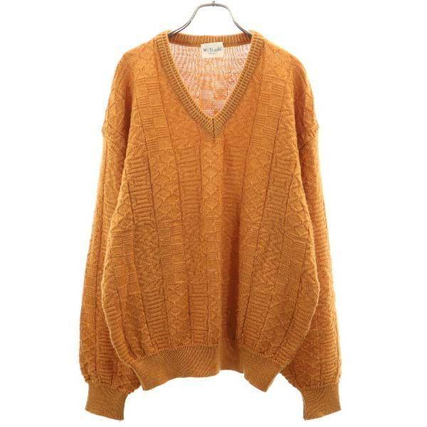 長袖 ニット F オレンジ Mr Build セーター Vネック メンズ 古着 2109 Fre Mse Big 2nd 通販 Yahoo ショッピング