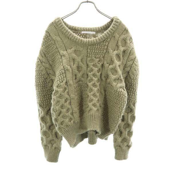 ケービーエフ 長袖 ニット One カーキ Kbf ざっくり セーター レディース 古着 Fre Wse Big 2nd 通販 Yahoo ショッピング