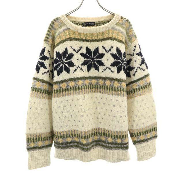 サフォークランド士別 ノルディック柄 ニット 長袖 セーター メンズ 古着 Fre Mse Big 2nd 通販 Yahoo ショッピング