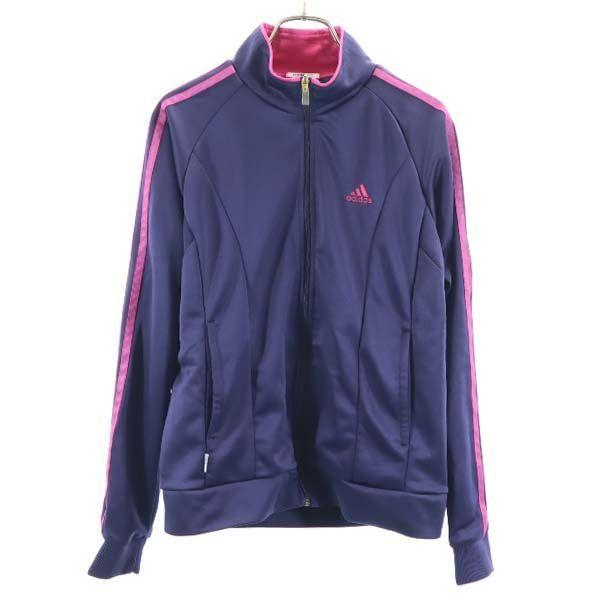 アディダス トラックジャケット M 紫 ピンク Adidas スポーツ ジャージ ロゴ刺繍 レディース 古着 Fre 136 Wst Big 2nd 通販 Yahoo ショッピング