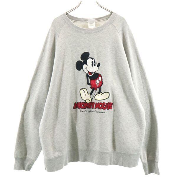 ディズニー ミッキーマウス スウェット L グレー Disney 刺繍 長袖 トレーナー メンズ 古着 Fre Mtr Big 2nd 通販 Yahoo ショッピング