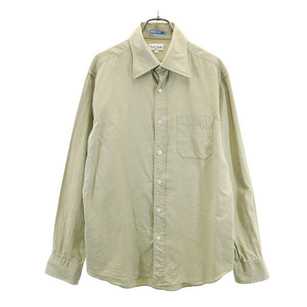 ポールスミス 長袖 シャツ L ベージュ Paul Smith ワイドカラー メンズ 古着 メール便可 Fre 145 Mls Big 2nd 通販 Yahoo ショッピング