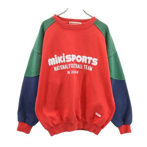 ミキスポーツ 刺 スウェット 赤 紺 緑 Miki Sports トレーナー メンズ 古着 Fre Mtr Big 2nd 通販 Yahoo ショッピング
