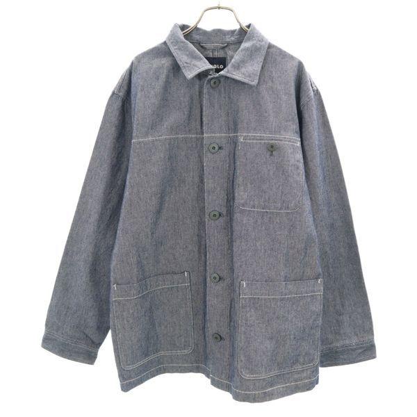 ユニクロ カバーオール デニムジャケット L 紺 Uniqlo メンズ 古着 Fre Mhj Big 2nd 通販 Yahoo ショッピング