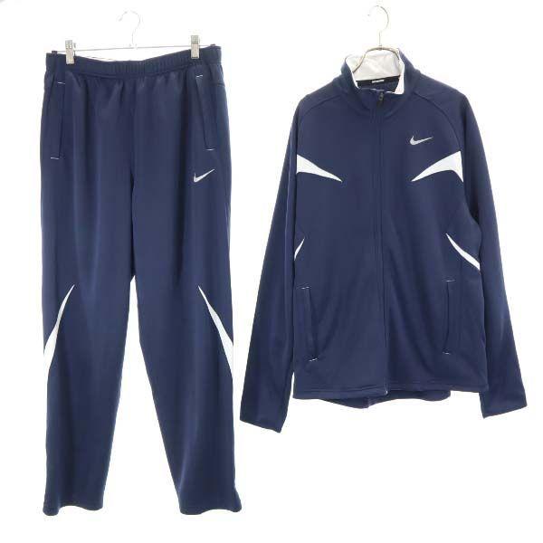ナイキ ジャージ 上下 セットアップ L 紺 Nike ウォームアップ ジャケット パンツ ランニング スポーツ メンズ 古着 2104 Fre Mst Big 2nd 通販 Yahoo ショッピング