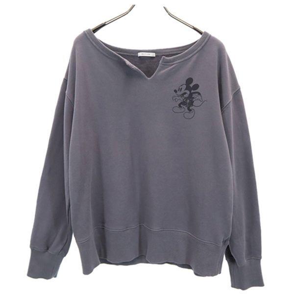 ベイフロー ミッキー スウェット トレーナー 3 グレー Bayflow スキッパー ディズニー レディース 古着 Fre Wtr Big 2nd 通販 Yahoo ショッピング