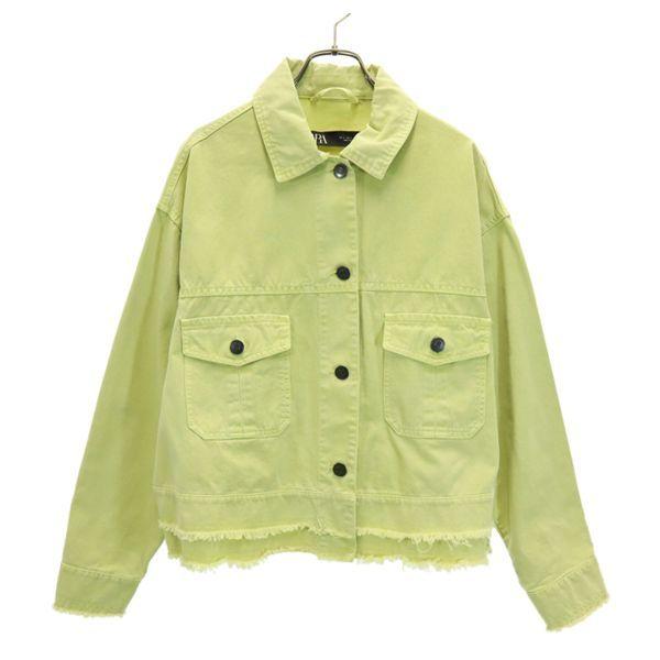 ザラ ジャケット Eur L 黄 Zara コットン レディース 古着 Fre Whj Big 2nd 通販 Yahoo ショッピング