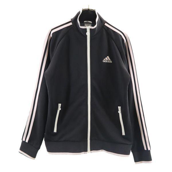 アディダス ジャージ M 黒系 薄ピンク Adidas ジップ ジャケット レディース 古着 Fre Wst Big 2nd 通販 Yahoo ショッピング