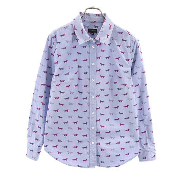 総柄 長袖 シャツ M ブルー Talbots 犬 ドッグ レディース 古着 メール便可 Fre Wls Big 2nd 通販 Yahoo ショッピング