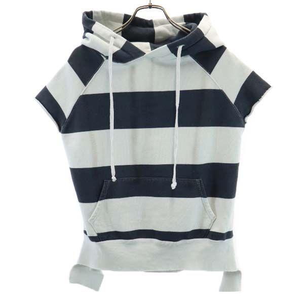 フランクアンドアイリーン ボーダー スウェットパーカー S ネイビーグレーｘ白 Frank Eileen Tee Lab 半袖 プルオーバー レディース 古着 Fre 198 Wtr Big 2nd 通販 Yahoo ショッピング