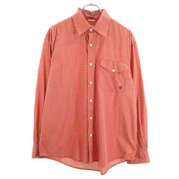 ティンバーランド チェック柄 長袖 シャツ M 赤 Timberland メンズ 古着 1007 Pdown Fre 1866 Mls Big 2nd 通販 Yahoo ショッピング