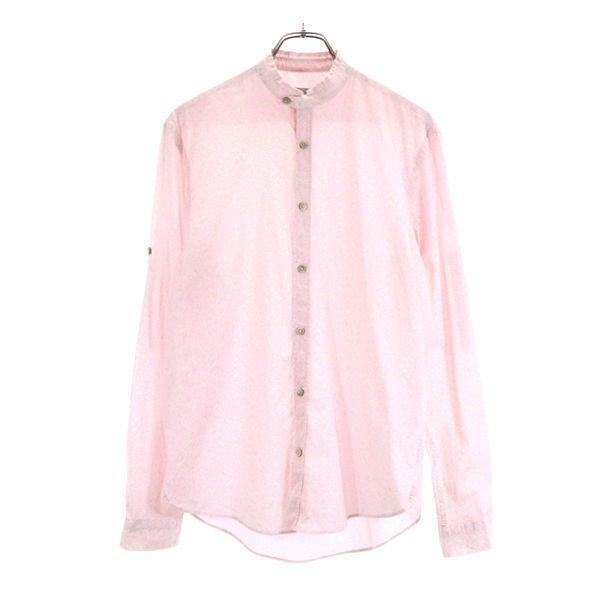 ザラマン 花柄 長袖 シャツ S Usa ピンク Zara Man スタンドカラー 総柄 メンズ 古着 1007 メール便可 Fre 1870 Mls Big 2nd 通販 Yahoo ショッピング