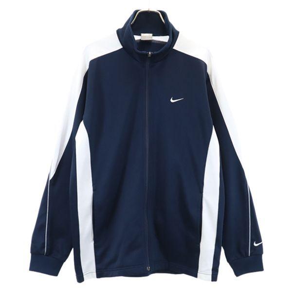 ナイキ ジャージ ジャケット トラックジャケット M 紺 白 Nike ウォームアップ スポーツ メンズ 古着 1016 Fre 2677 Mst Big 2nd 通販 Yahoo ショッピング