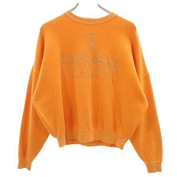 トラサルディ ロゴ刺繍 リブ スウェット 42 オレンジ Trussardi 長袖 トレーナー メンズ 古着 Fre Mtr Big 2nd 通販 Yahoo ショッピング