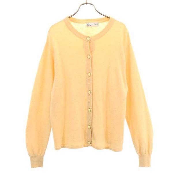 エグランティーヌ カシミヤカーディガン オレンジ系 Eglantine クルーネック ニット レディース 古着 1022 Pdown Fre 3114 Wca Big 2nd 通販 Yahoo ショッピング