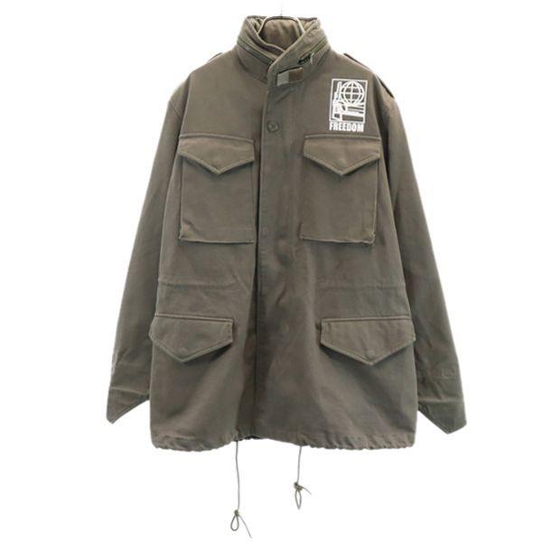 プリント ミリタリージャケット カーキ メンズ 古着 1102 Pdown Fre 3877 Mhj Big 2nd 通販 Yahoo ショッピング