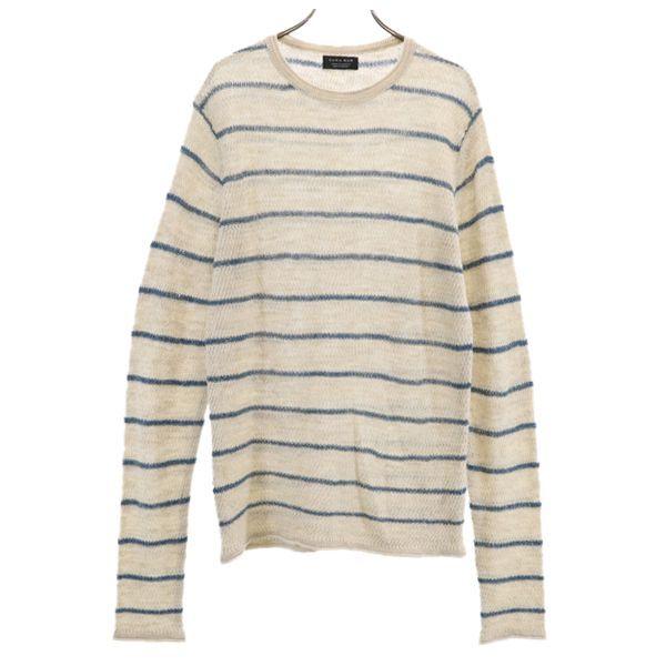 ザラマン リネン混 ボーダー柄 セーター Usa M 生成り系 Zara Man 長袖 ニット 薄手 メンズ 古着 1109 Fre 4439 Mse Big 2nd 通販 Yahoo ショッピング