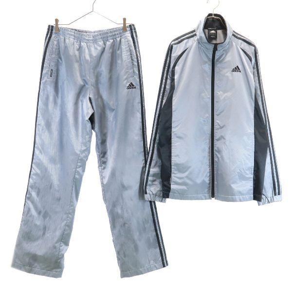 アディダス 3本ライン ウインドブレーカー L グレー Adidas スポーツ トレーニング 裏トリコット ウォームアップ メンズ 古着 1109 Fre 46 Mst Big 2nd 通販 Yahoo ショッピング