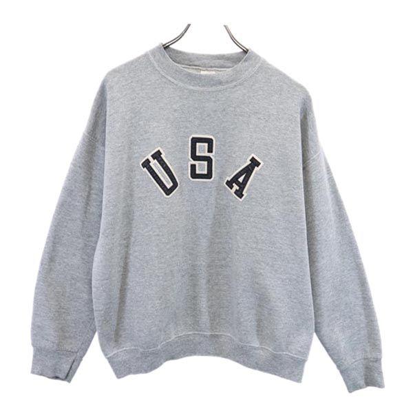 フルーツオブザルーム 80s 90s ヴィンテージ スウェット L グレー系