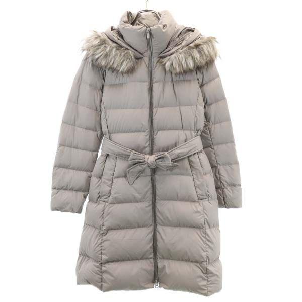 ユニクロ ダウンコート S グレー系 Uniqlo ジップ ベルト付き フード レディース 古着 1214 Fre 7475 Wdj Big 2nd 通販 Yahoo ショッピング