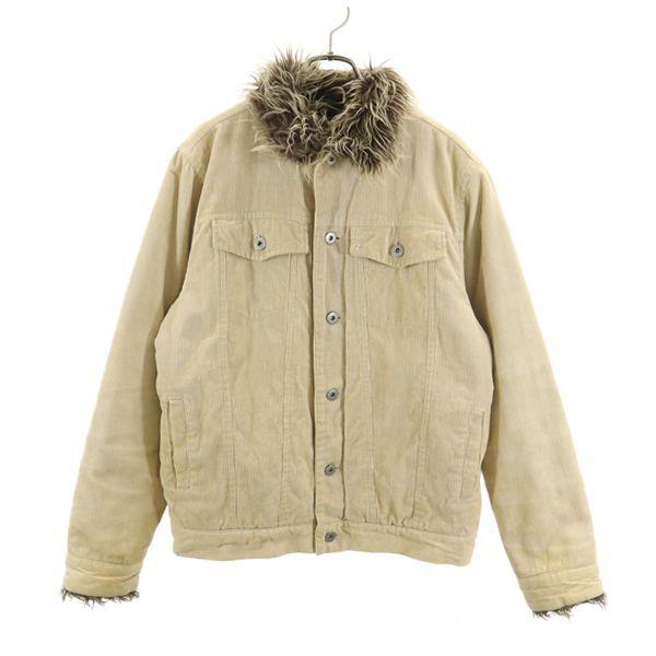 リアルシング コーデュロイジャケット M ベージュ Real Thing 裏ファーgジャン風 メンズ 古着 1214 Fre 7862 Mhj Big 2nd 通販 Yahoo ショッピング