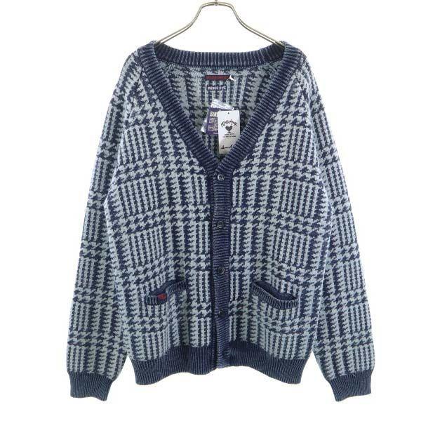 未使用 ブルーブルー インディゴ グレンチェック カーディガン 2 ネイビー Blue Blue 長袖 Vネック ニット メンズ 古着 1212 Is Fre 8106 Mca Big 2nd 通販 Yahoo ショッピング
