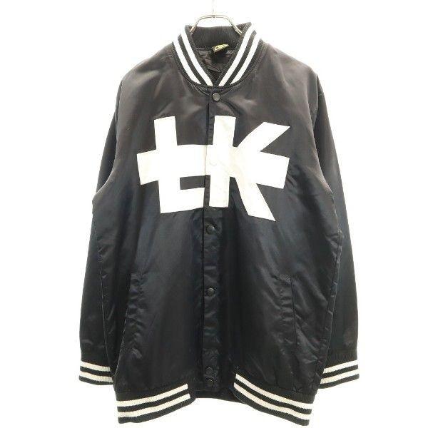 ラストキングス スタジャン L Last Kings ビッグ シルエット ロゴ 刺繍 ジャケット ブルゾン スタジアム ジャンパー黒 メンズ 07 Is Nag 022 Mhj Big 2nd 通販 Yahoo ショッピング