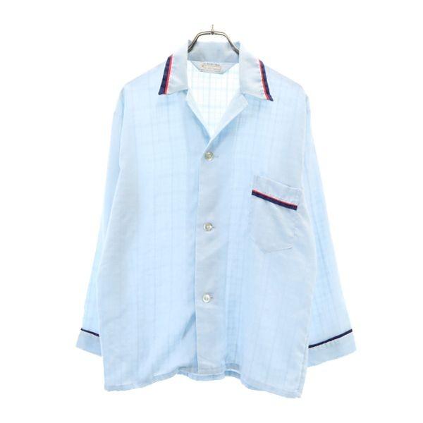 60 70s パジャマシャツ L ライトブルー Restwell メンズ メール便可 古着 0417 Ita Brt 217 Mls Big 2nd 通販 Yahoo ショッピング