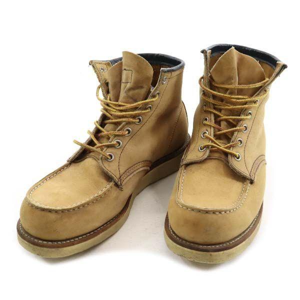 レッド・ウィング 8888 旧羽タグ USA製 ウォータープルーフヌバックレザーセッター US 8.5 RED WING ブーツ ベージュメンズR221209 レッド・ウィング 8888 旧羽タグ USA製 ウォータープルーフヌバックレザーセッター US 8.5 RED WING ブーツ ベージュメンズR221209