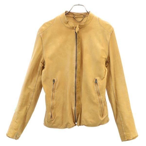 シシ レザージャケット M キャメル Sisii シングル 本革 ジップ メンズ 古着 0411 Ja Brt 066 Mjj Big 2nd 通販 Yahoo ショッピング
