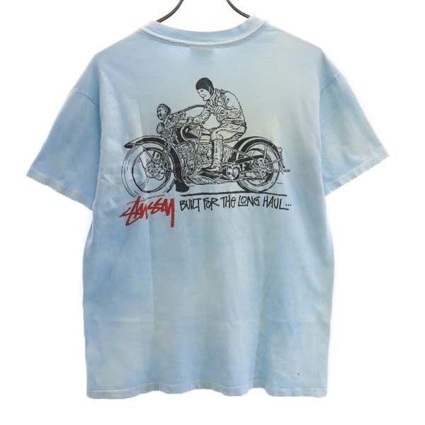 ステューシー 80s 最初期 Usa製 プリント 半袖 Tシャツ L 水色 Stussy メンズ 古着 0815 メール便可 Ja Brt 175 Mts Big 2nd 通販 Yahoo ショッピング