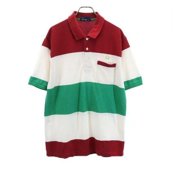 フレッドペリー ボーダー 半袖 ポロシャツ L 赤他 Fred Perry メンズ 古着 Ja Fre Mpo Big 2nd 通販 Yahoo ショッピング