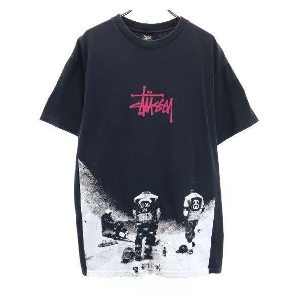 ステューシー 東京台場チャプト 1周年 プリント 半袖 Tシャツ M 黒系 Stussy メンズ 古着 メール便可 Ja Fre Mts Big 2nd 通販 Yahoo ショッピング