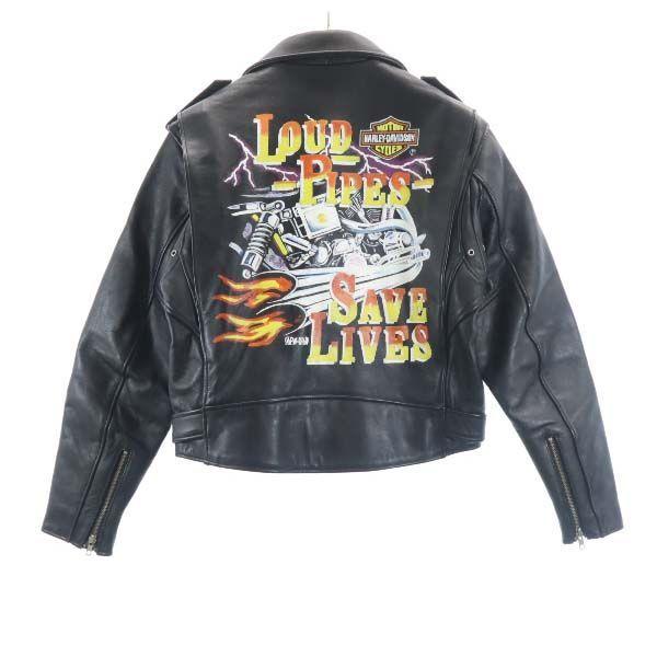 美品 ハーレーダビッドソン ライダース バックペイント レザージャケット M ブラック Harley Davidson 中綿 皮ジャン メンズ 古着 1116 Ja Fre 5161 Mlj Big 2nd 通販 Yahoo ショッピング