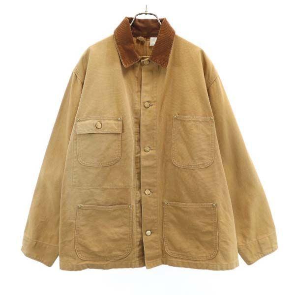 カーハート 80s カバーオール ジャケット 42 薄茶 Carhartt メンズ 古着 1214 Ja Fre 8134 Mhj Big 2nd 通販 Yahoo ショッピング