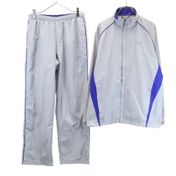 ナイキ ウインドブレーカー 上下 セットアップ M グレー 青 Nike 裏起毛地 スポーツ トレーニング メンズ 古着 Ja Fre 67 Mst Big 2nd 通販 Yahoo ショッピング