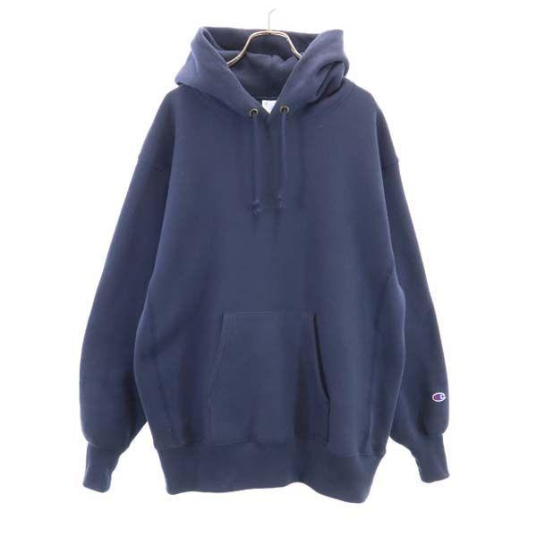 チャンピオン Reverse Weave スウェットパーカー L ネイビー Champion メンズ 古着 Ja Fre 9810 Mtr Big 2nd 通販 Yahoo ショッピング