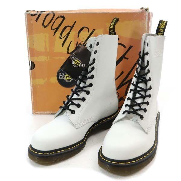 未使用 ドクターマーチン 1490 10eye Boot 10ホール ブーツ Uk 9 ホワイト Dr Martens メンズ 古着 Ja Shu 253 Shu Big 2nd 通販 Yahoo ショッピング