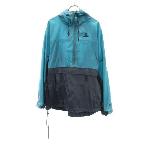 90s Nike Acg アノラックパーカー ナイロンジャケット Xl 青緑 黒 ナイキ エーシージー プルオーバー マウンテン メンズ 古着 0812 Ja Top 9101 Mhj Big 2nd 通販 Yahoo ショッピング