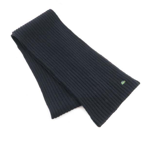 ラコステ ウール リブマフラー 黒 Lacoste ロゴ刺繍 メンズ 古着 1211 Pdown Kma 633 Str Big 2nd 通販 Yahoo ショッピング