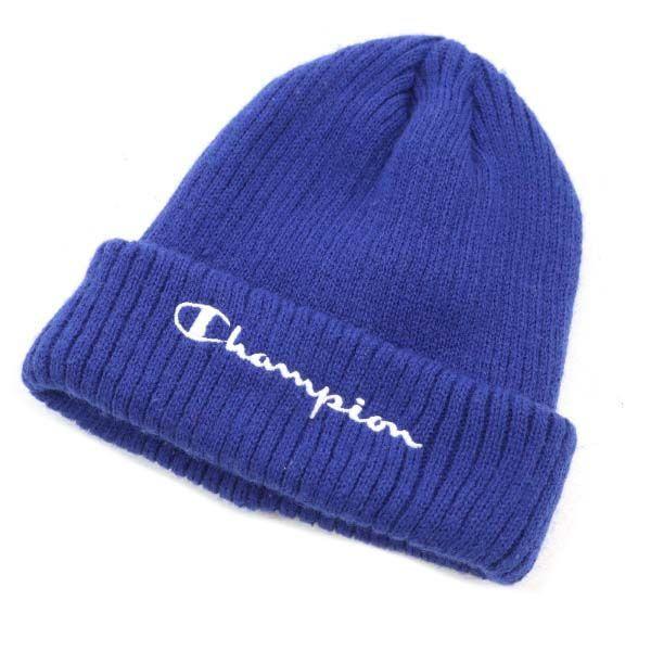 チャンピオン ニット帽 ビーニー 青 Champion 帽子 メンズ 古着 メール便可 Kma 759 Cap Big 2nd 通販 Yahoo ショッピング