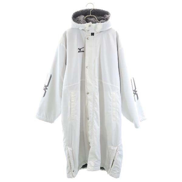 ミズノ 裏ボア ベンチコート M 白 Mizuno ロング スポーツ フード付 メンズ 古着 11 Nag 1912 Bnt Big 2nd 通販 Yahoo ショッピング