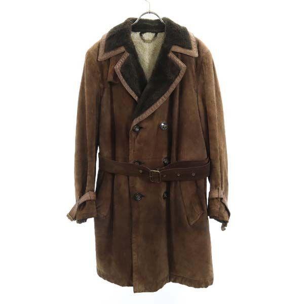 ダーバン スエード コート 175 93 茶 Durban 衿ファー 裏ファー レザー ジャケット メンズ 古着 15 Nag 56 Mlj Big 2nd 通販 Yahoo ショッピング