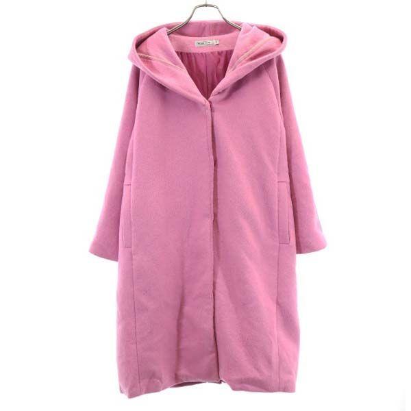 ニコアンド ウールブレンド コート 3 ピンク Niko And フード レディース 古着 1215 Nag 2225 Wco Big 2nd 通販 Yahoo ショッピング