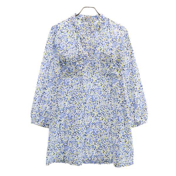 ビームスハート 総柄 ワンピース Beams Heart 長袖 Vネック レディース 古着 0819 メール便可 Nag 811 Wht Big 2nd 通販 Yahoo ショッピング