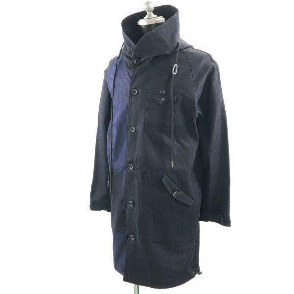 新品 Hb ビッグフード シルキー デニム モッズコート M エイチビー ロングコート デニムジャケットインディゴブルー ブラック メンズ 0227 New 057 Mhj Big 2nd 通販 Yahoo ショッピング