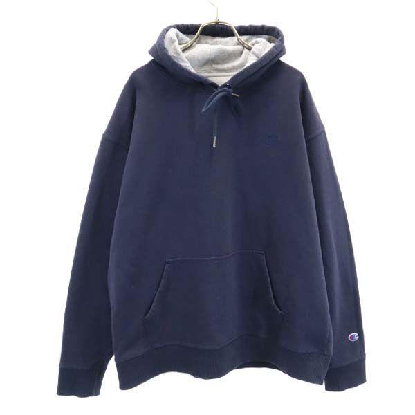 チャンピオン スウェットパーカー Xl 紺系 Champion プルオーバー メンズ 古着 Pdown Qu Fre Mtr Big 2nd 通販 Yahoo ショッピング