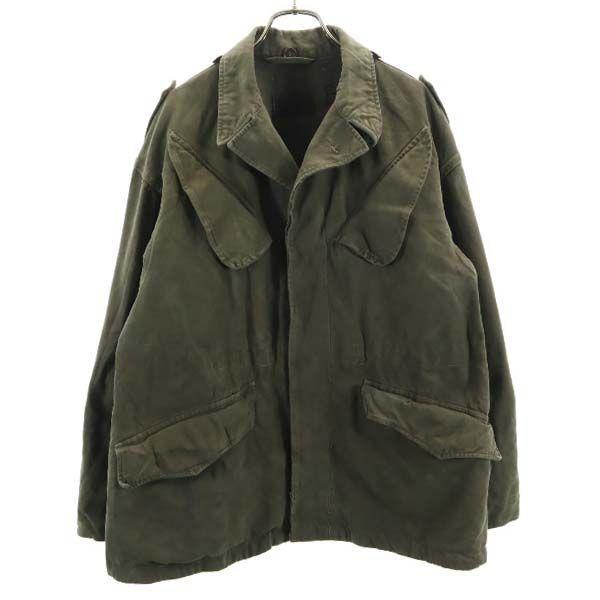 オランダ軍 60s KL 比翼 NATO ミリタリージャケット 88×92 カーキ